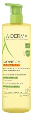 A Derma A-DERMA Exomega Control Emollient Shower Oil Anti-Scratching 750ml