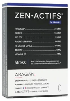 Aragan Synactifs ZenActifs 30 Capsules