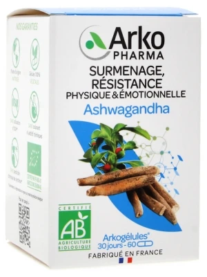 Arkopharma Arkocaps Ashwagandha Organic 60 Capsules 3 Arkopharma Arkocaps Ashwagandha Organic 60 Capsules