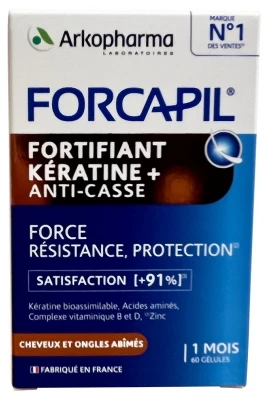 Arkopharma Forcapil Keratin+ Fortifier 60 Capsules 3 Arkopharma Forcapil Keratin+ Fortifier 60 Capsules