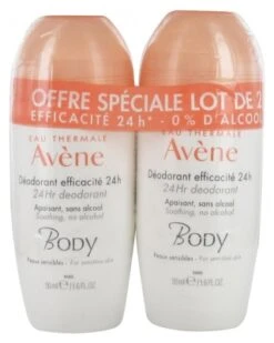 Avène Body 24Hr Deodorant 2 X 50ml
