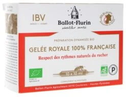 Ballot-Flurin Organic Boosted Preparation 100% French Royal Jelly 10 Phials