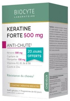 Biocyte Keratine Forte Anti-Chute 3 X 40 Capsules