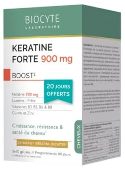 Biocyte Keratine Forte 900mg 3 X 40 Capsules