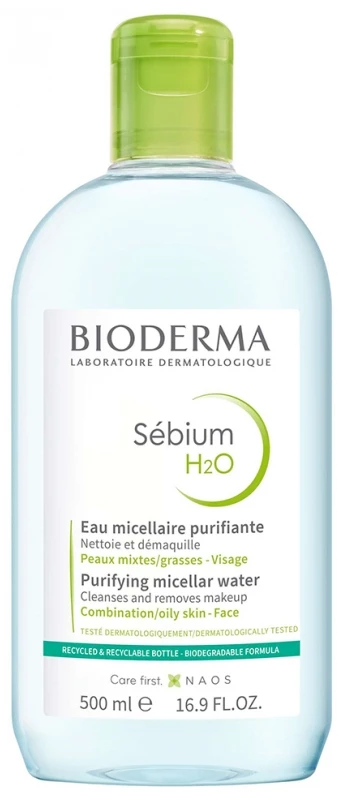 Bioderma Sébium H2O Purifying Cleansing Micellar Water 500ml 3 Bioderma Sébium H2O Purifying Cleansing Micellar Water 500ml