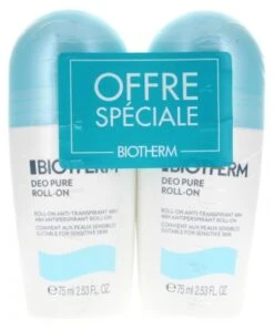 Biotherm Deo Pure Antiperspirant Roll-On 2 X 75ml