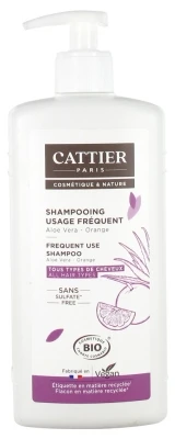 Cattier Shampoo Frequent Use Aloe Vera Orange Organic 500ml