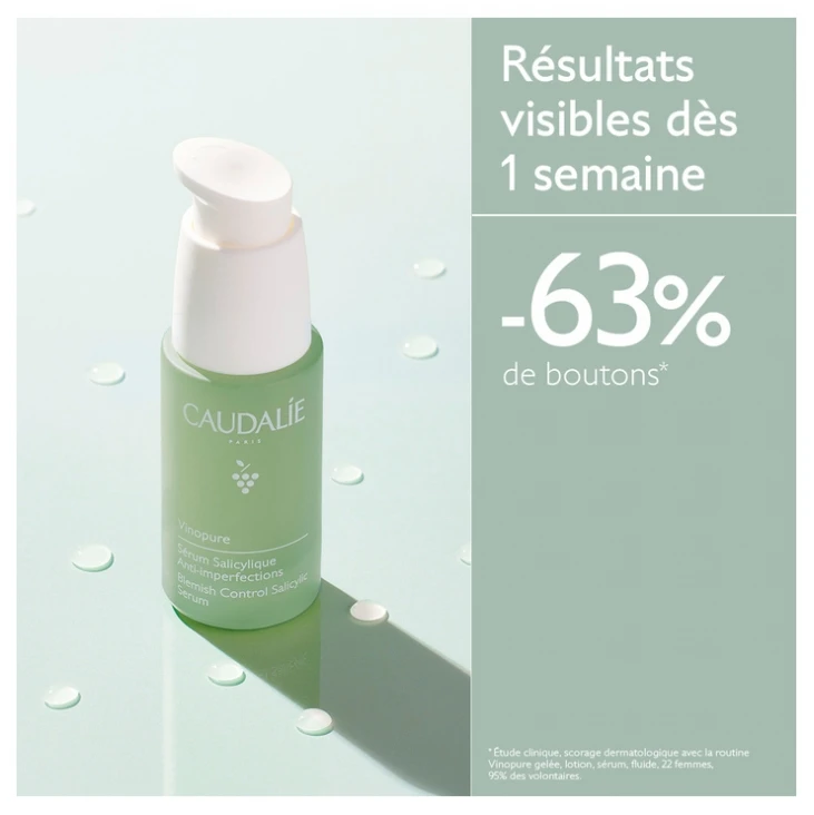 Caudalie Vinopure Blemish Control Salicylic Serum 30ml 6 Caudalie Vinopure Blemish Control Salicylic Serum 30ml - Image 4