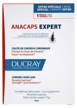 Ducray Anacaps Expert Chronic Hair Los 90 Capsules