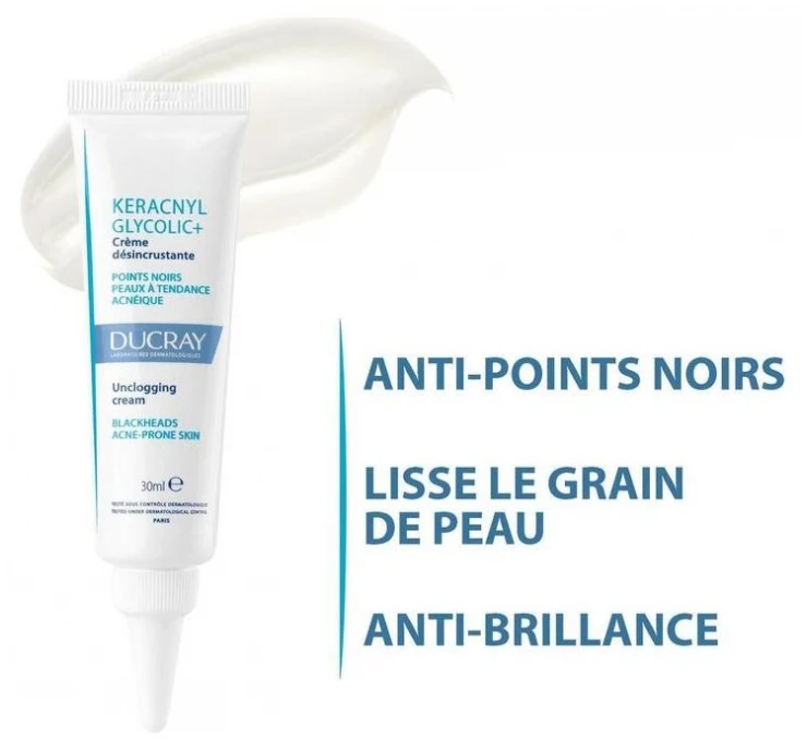 Ducray Keracnyl Glycolic+ Unclogging Cream 30ml 6 Ducray Keracnyl Glycolic+ Unclogging Cream 30ml - Image 4