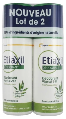 Etiaxil 24H Plant Deodorant 2 X 100ml
