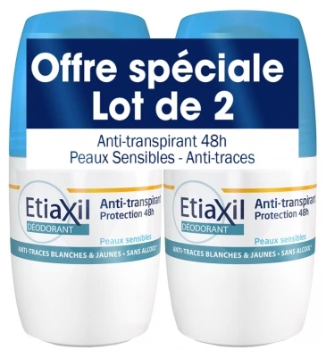Etiaxil Anti-Perspirant Deodorant 48h Roll-on 2 X 50ml 3 Etiaxil Anti-Perspirant Deodorant 48h Roll-on 2 X 50ml