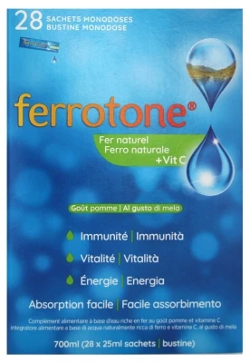 Ferrotone Natural Iron + Vitamin C 28 Sachets 3 Ferrotone Natural Iron + Vitamin C 28 Sachets