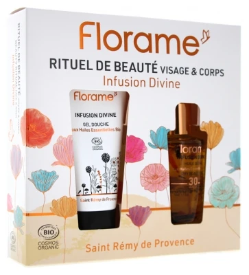 Florame Infusion Divine Beauty Ritual Face & Body Organic 3 Florame Infusion Divine Beauty Ritual Face & Body Organic