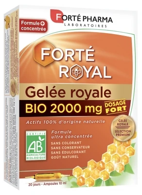 Forté Pharma Forté Organic Royal Jelly 2000mg 20 Phials 3 Forté Pharma Forté Organic Royal Jelly 2000mg 20 Phials