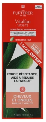 René Furterer Vitalfan Vitality 3 X 30 Capsules 3 René Furterer Vitalfan Vitality 3 X 30 Capsules