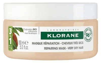 Klorane Repairing Mask - Very Dry Hair 3-in-1 With Organic Cupuaçu Butter 150ml 3 Klorane Repairing Mask - Very Dry Hair 3-in-1 With Organic Cupuaçu Butter 150ml