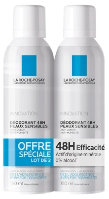 La Roche-Posay Physiological Spray Deodorant 2 X 48H 150ml 3 La Roche-Posay Physiological Spray Deodorant 2 X 48H 150ml