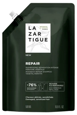 Lazartigue Repair Shampoo Intense Repair Eco-Refill 500ml 3 Lazartigue Repair Shampoo Intense Repair Eco-Refill 500ml