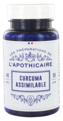 Les Préparations De L'Apothicaire Assimilable Turmeric 40 Capsules