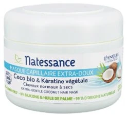 Natessance Extra-Gentle Organic Coconut Hair Mask & Botanical Keratin 200ml