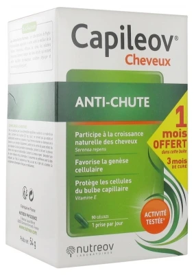 Nutreov Capileov Anti-Hair Loss 90 Capsules 1 Month Offered 3 Nutreov Capileov Anti-Hair Loss 90 Capsules 1 Month Offered