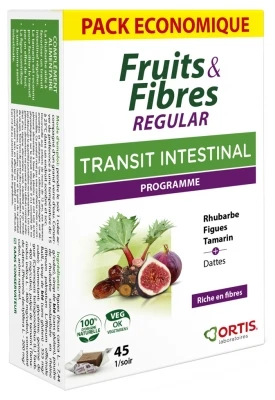 Ortis Fruits & Fibres Regular 45 Squares To Chew 3 Ortis Fruits & Fibres Regular 45 Squares To Chew