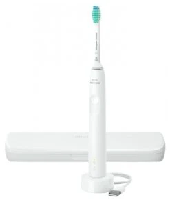 Philips Sonicare 3100 HX3673/13 White Electric Toothbrush + Travel Case