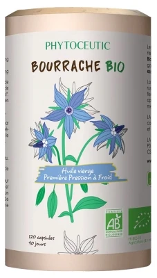 Phytoceutic Borage Organic 120 Capsules 3 Phytoceutic Borage Organic 120 Capsules