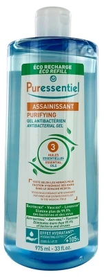 Puressentiel Antibacterial Gel With 3 Essential Oils Eco-Refill 975ml 3 Puressentiel Antibacterial Gel With 3 Essential Oils Eco-Refill 975ml