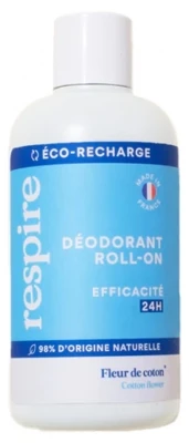 Respire Roll-On Deodorant Cotton Flower Eco-Refill 150ml 3 Respire Roll-On Deodorant Cotton Flower Eco-Refill 150ml