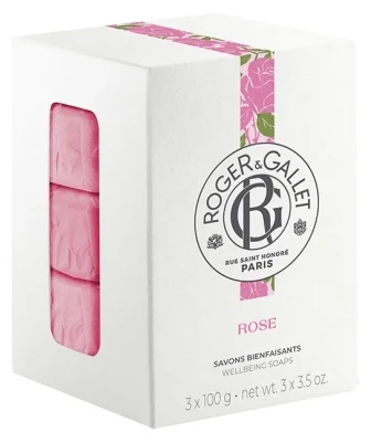 Roger & Gallet Rose 3 Wellbeing Soaps Of 100g 3 Roger & Gallet Rose 3 Wellbeing Soaps Of 100g