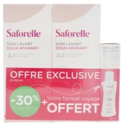 Saforelle Gentle Cleansing Care 2 X 500ml + 1 Gentle Cleansing Care 100ml Offered