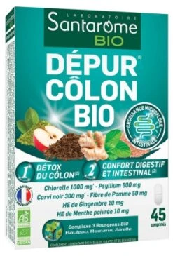 Santarome Bio Dépur Colon Organic 45 Tablets