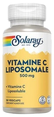 Solaray Liposomal Vitamin C 500mg 30 Vegetable Capsules 3 Solaray Liposomal Vitamin C 500mg 30 Vegetable Capsules