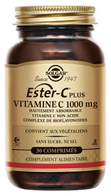Solgar Ester-C Plus Vitamin C 1000mg 30 Tablets 3 Solgar Ester-C Plus Vitamin C 1000mg 30 Tablets