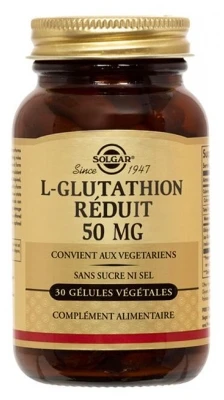Solgar Reduced L-Glutathione 50mg 30 Vegetable Capsules 3 Solgar Reduced L-Glutathione 50mg 30 Vegetable Capsules