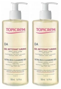 Topicrem DA Ultra-Rich Cleansing Gel 2 X 500ml