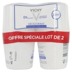 Vichy 24HR Deodorant Dry Touch Sensitive Skin 2 X 50ml