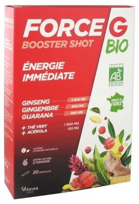 Vitavea Force G Organic Booster Shot 20 Phials 3 Vitavea Force G Organic Booster Shot 20 Phials